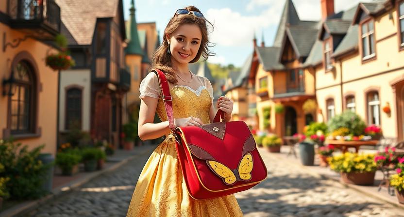 beauty and the beast loungefly crossbody girl