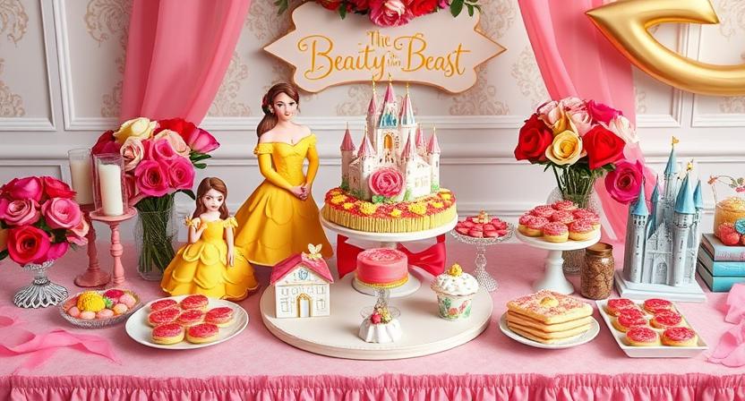 beauty and the beast sugar cookies cakes